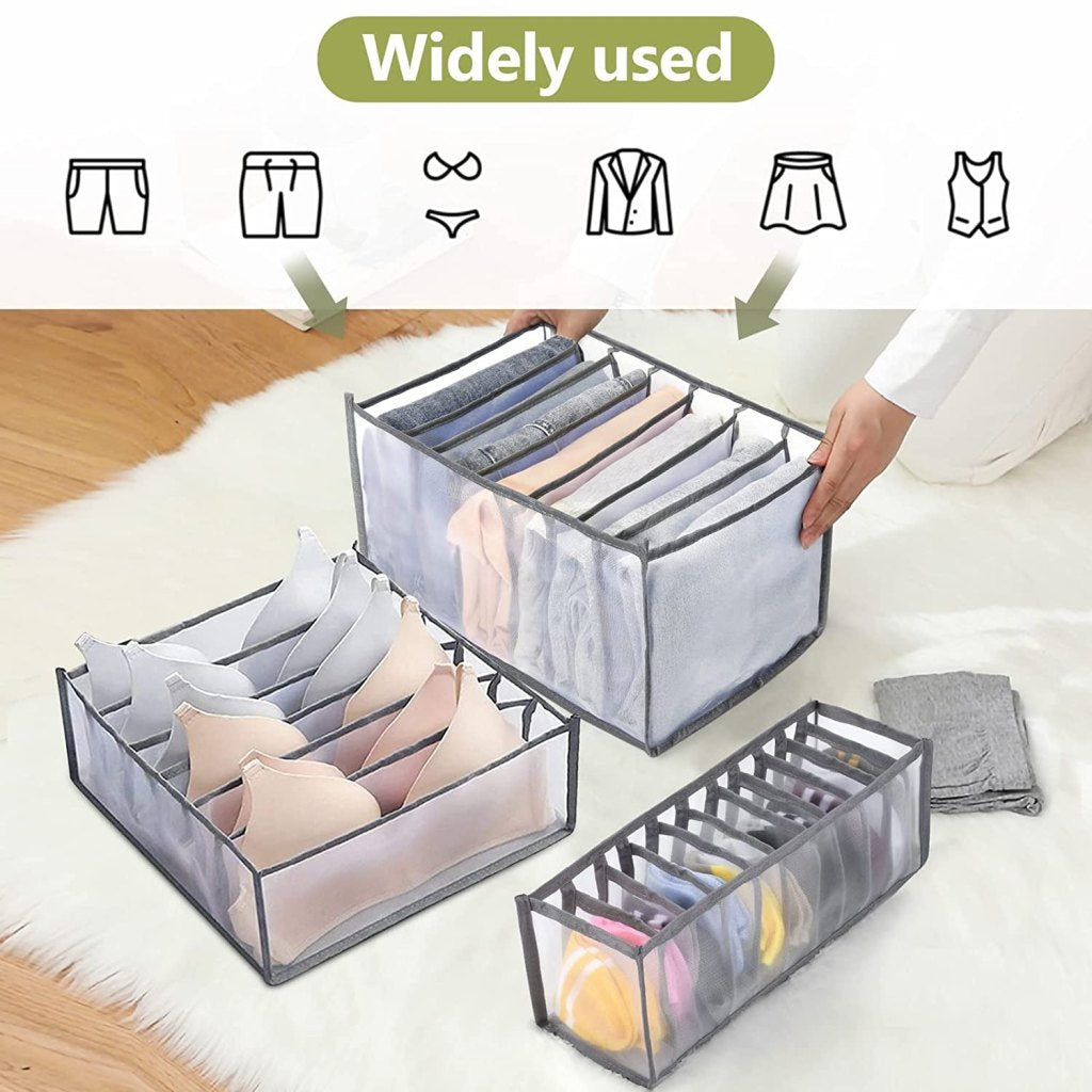 7 Grid Transparent Closet Clothes