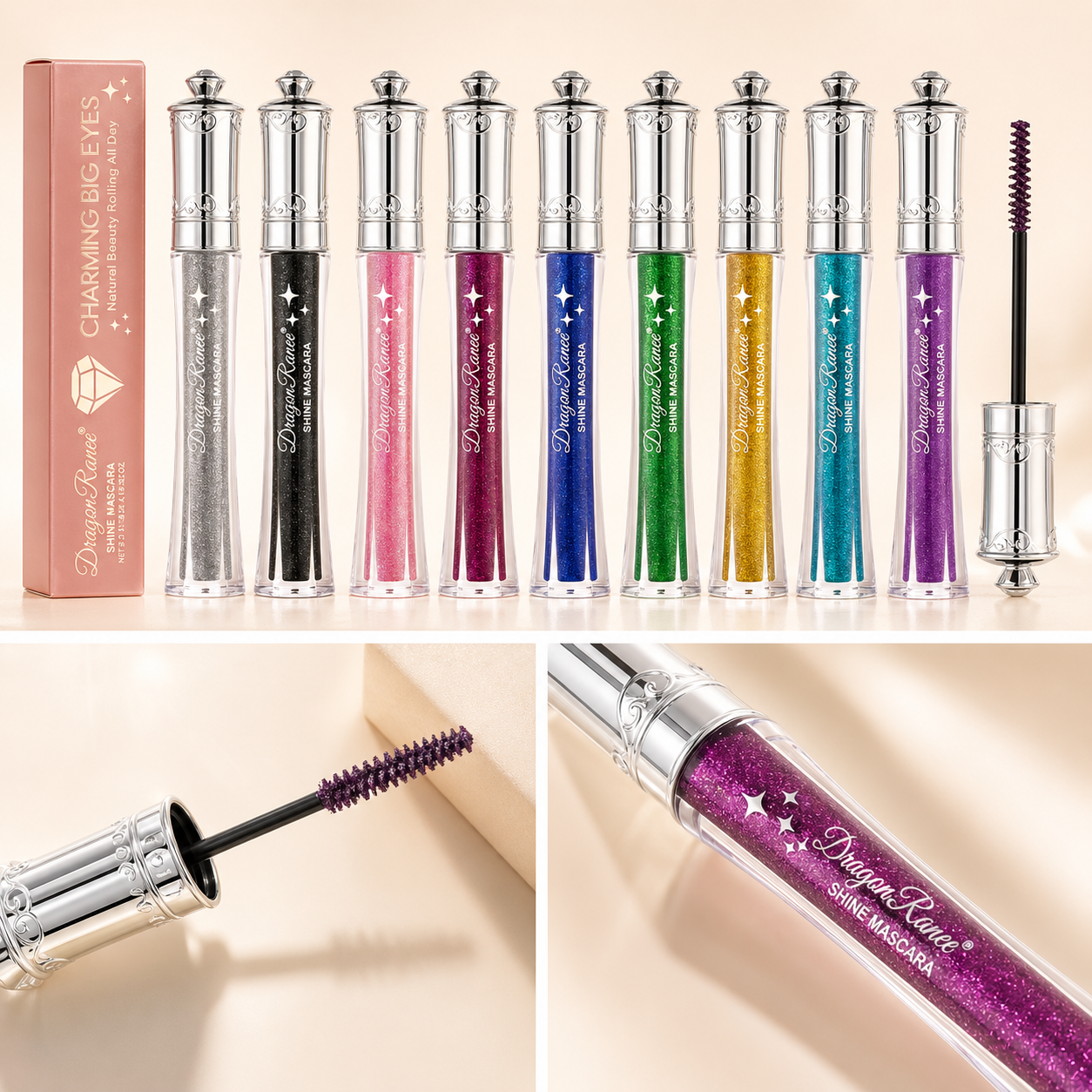 Hydrating Colorful Glitter Mascara