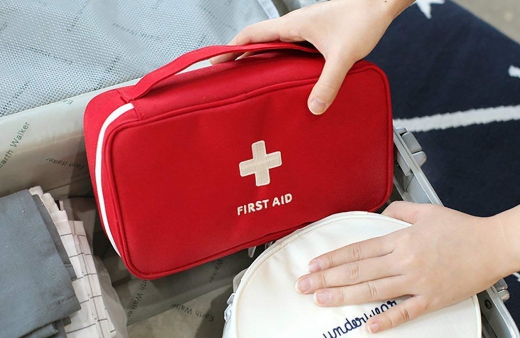 First Aid Travel Medicine Pouch