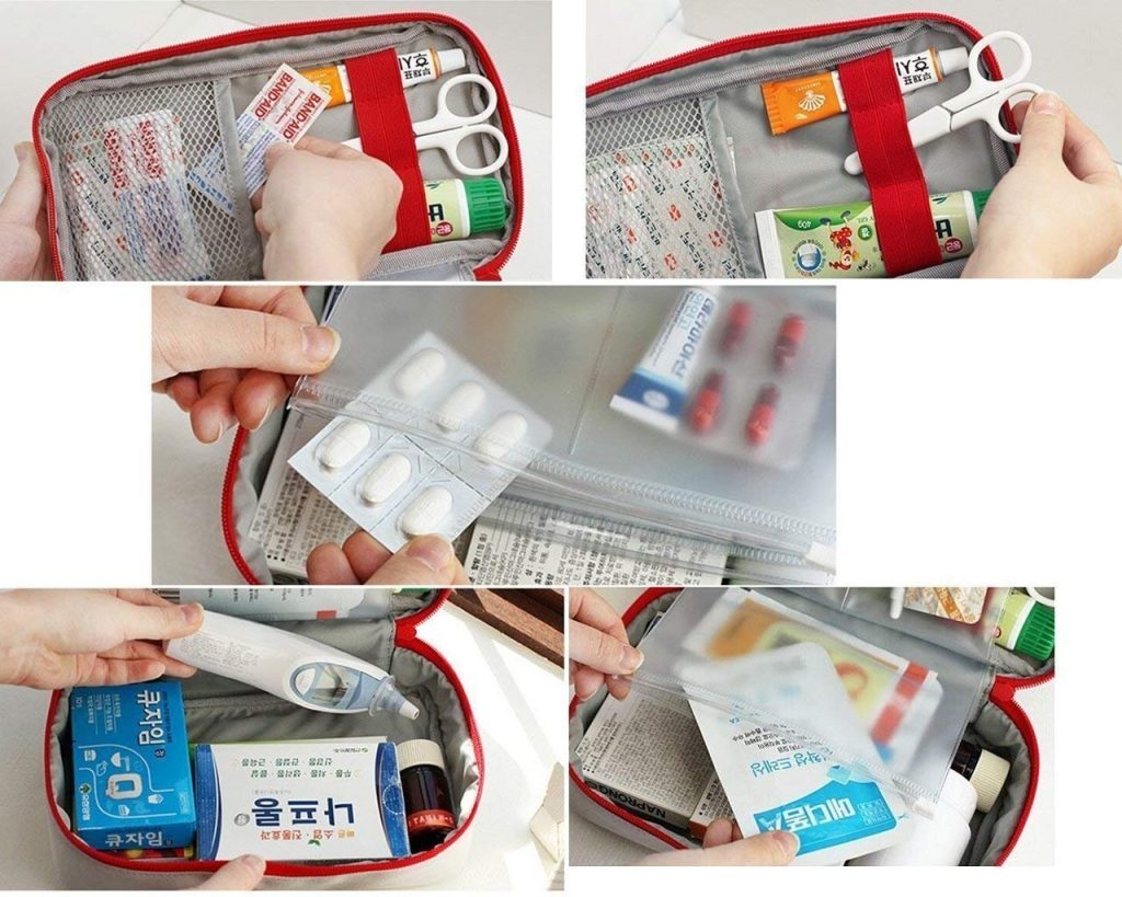 First Aid Travel Medicine Pouch